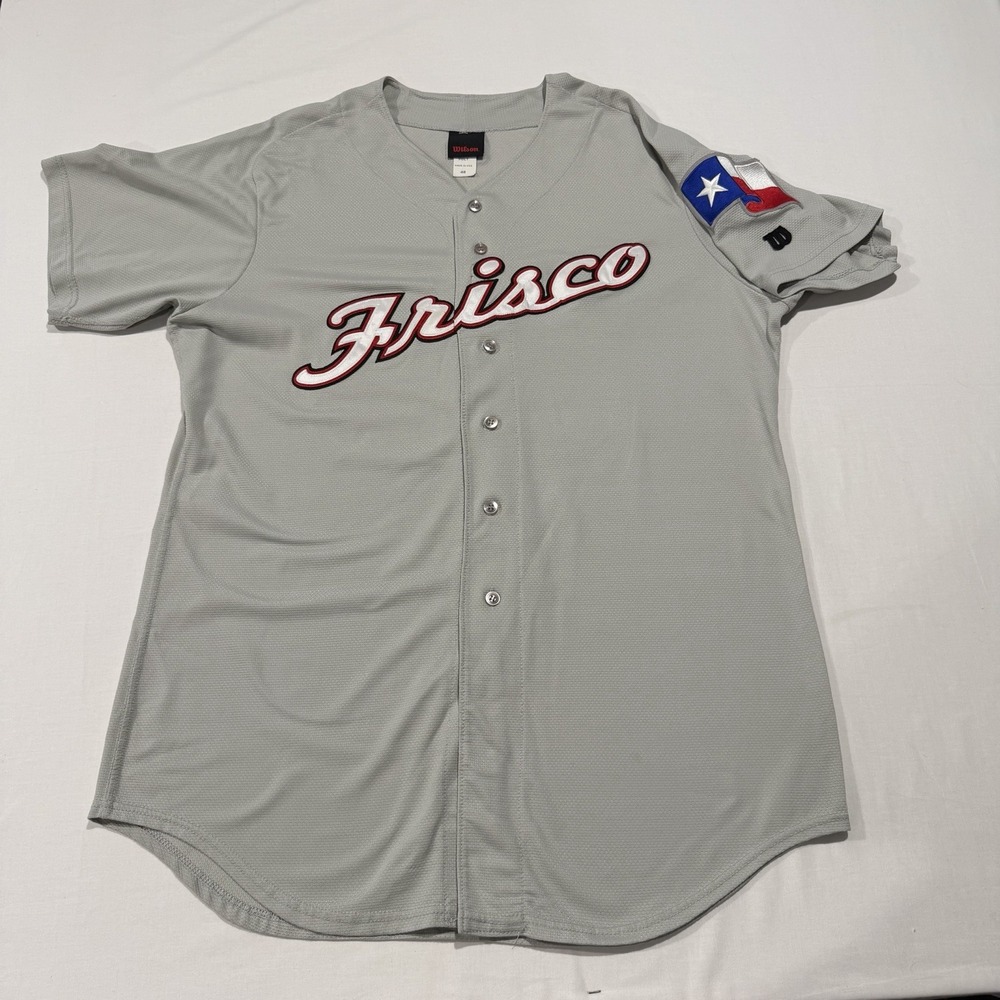 Vintage Frisco RoughRiders Baseball Jersey #36 Wilson Made in USA Mens 48 MiLB